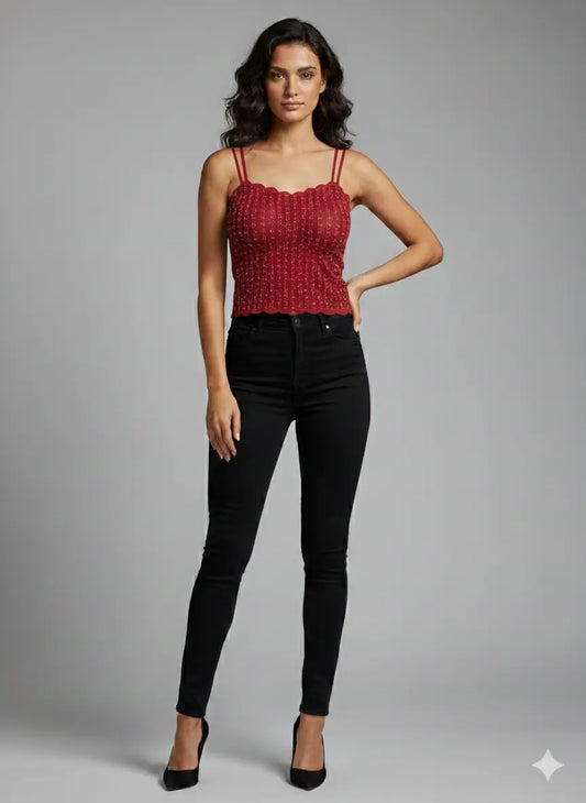 Women’s Fancy Designer Blouse – Stylish Soft Fit Cami Top