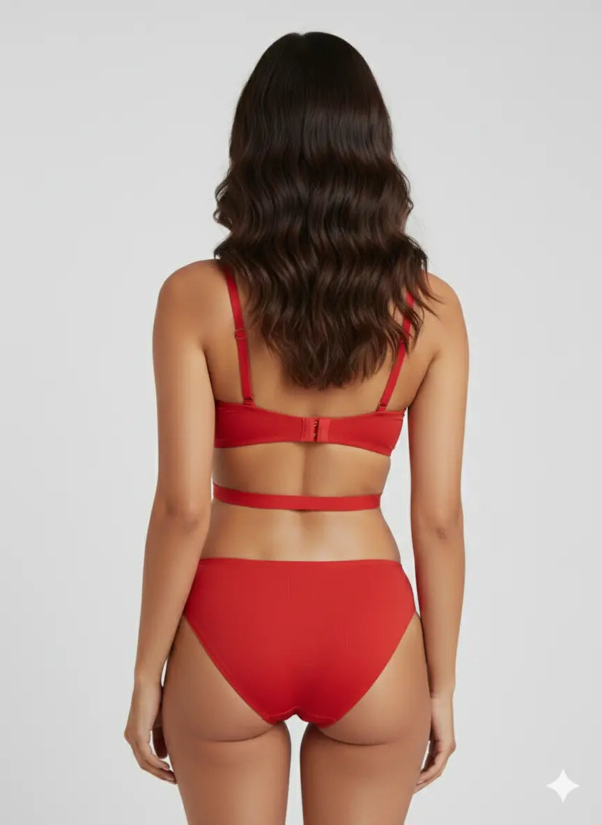 Padded Bra Set – Soft Support Bra & Panty Lingerie Set