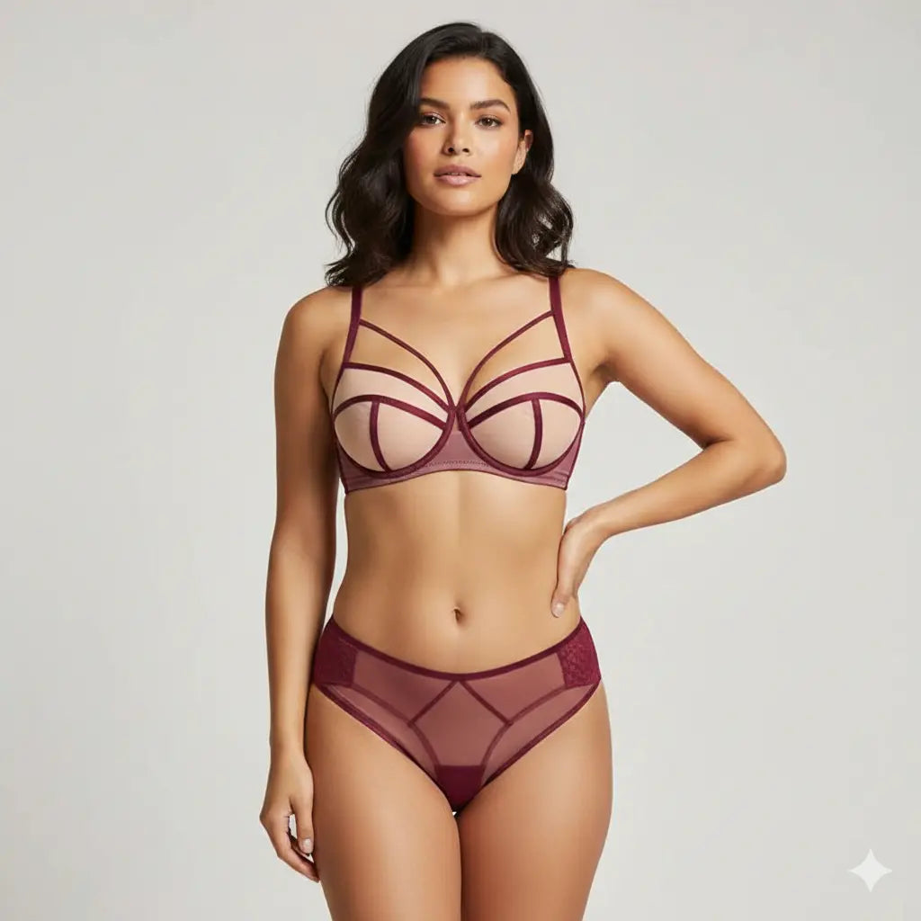 Fancy Bra Set – Elegant Soft Support Lingerie Set