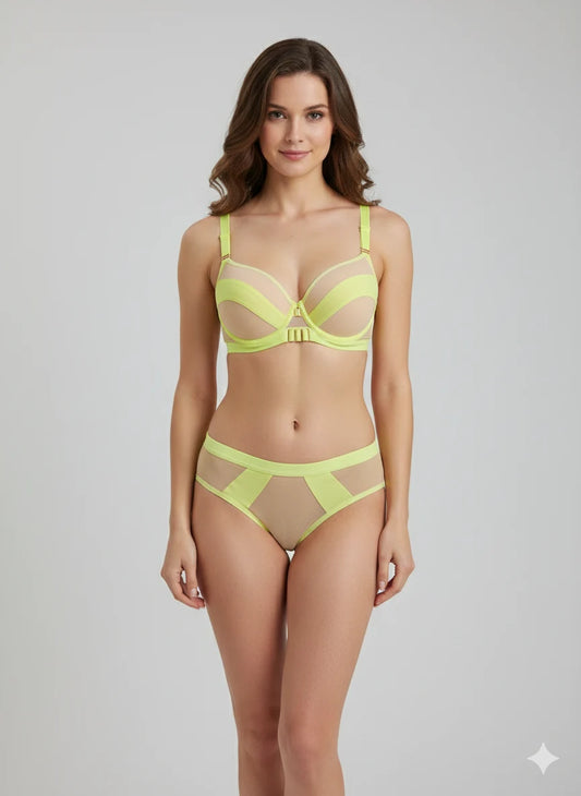 Elegant Padded Bra & Panty Set – Soft Support Stylish Lingerie Set