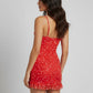 Red Short Nighty for Women – Stylish Heart Print Soft Sleepwear Dress