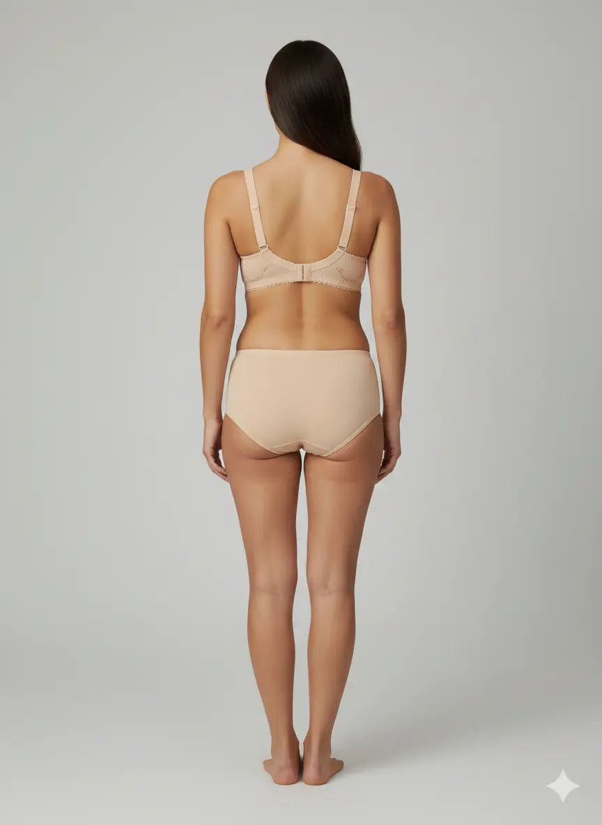 Shine Comfort Beige Bra Set – Soft Everyday Luxury