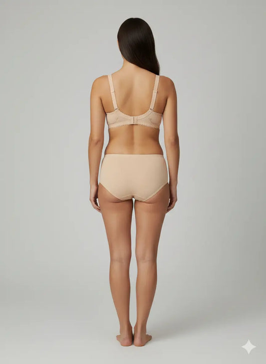 Shine Comfort Beige Bra Set – Soft Everyday Luxury