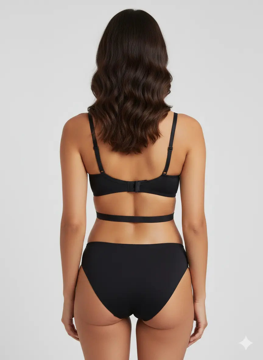 Padded Bra Set – Soft Support Bra & Panty Lingerie Set