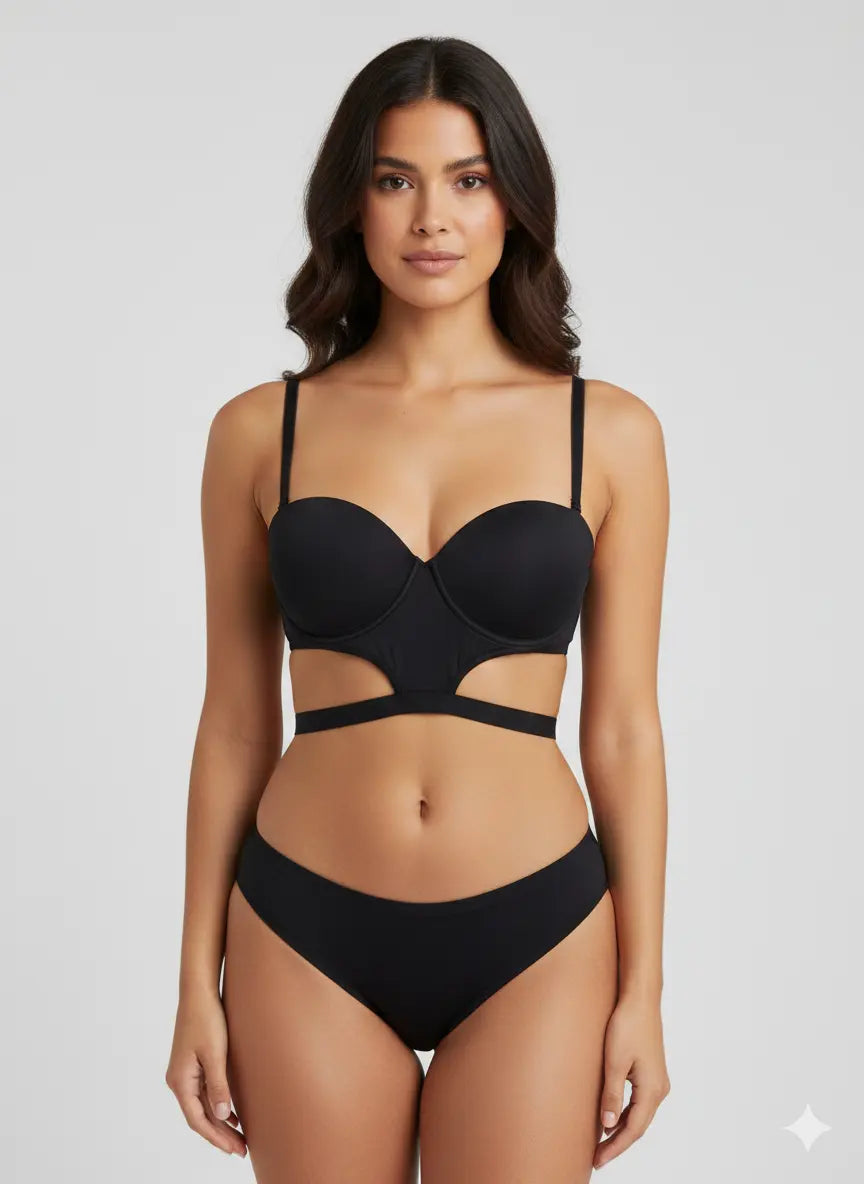 Padded Bra Set – Soft Support Bra & Panty Lingerie Set